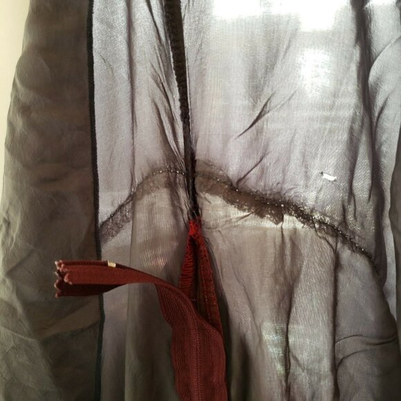 Vtg Sunny Angeles USA Plaid Christmas Large Collar Velour Circle Skirt Dress 4T - Picture 6 of 12